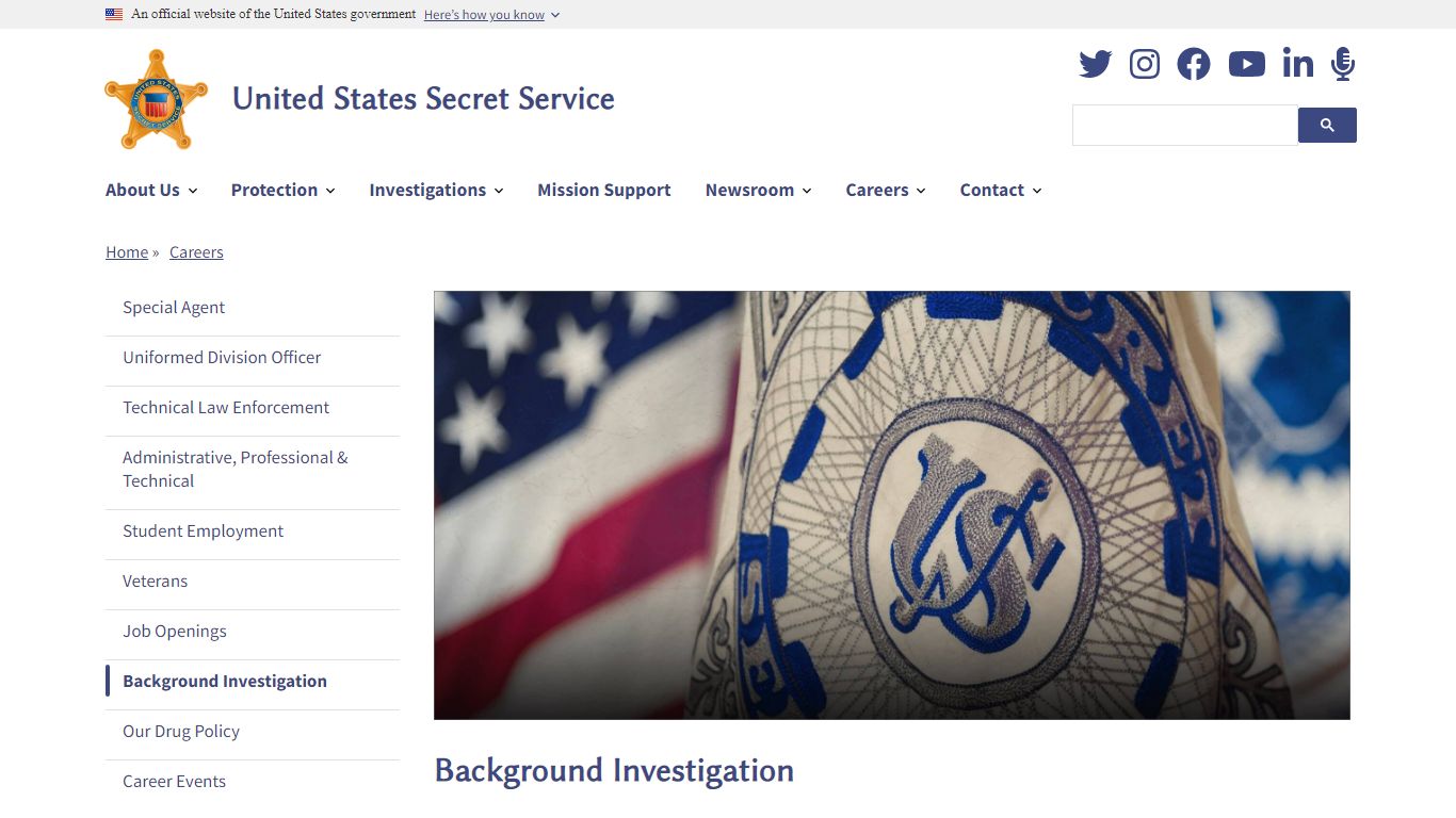 Background Investigation - United States Secret Service